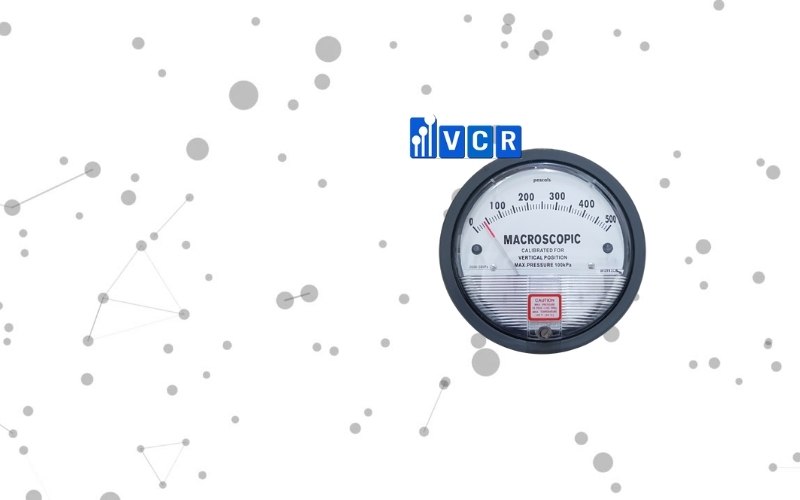 Differential pressure gauge for air filter