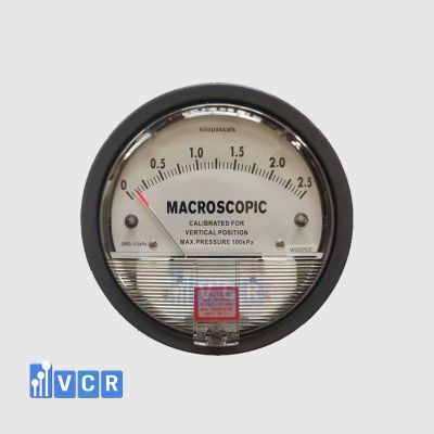 Clean Room Differential Pressure Gauge 0 – 2500 Pa