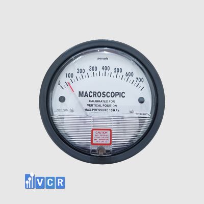 Clean Room Differential Pressure Gauge 0 – 750 Pa