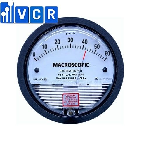 VCR differential pressure gauge