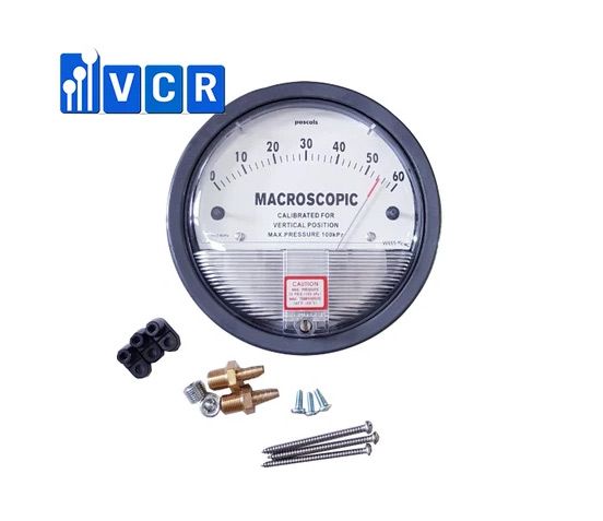 clean room differential pressure gauge package