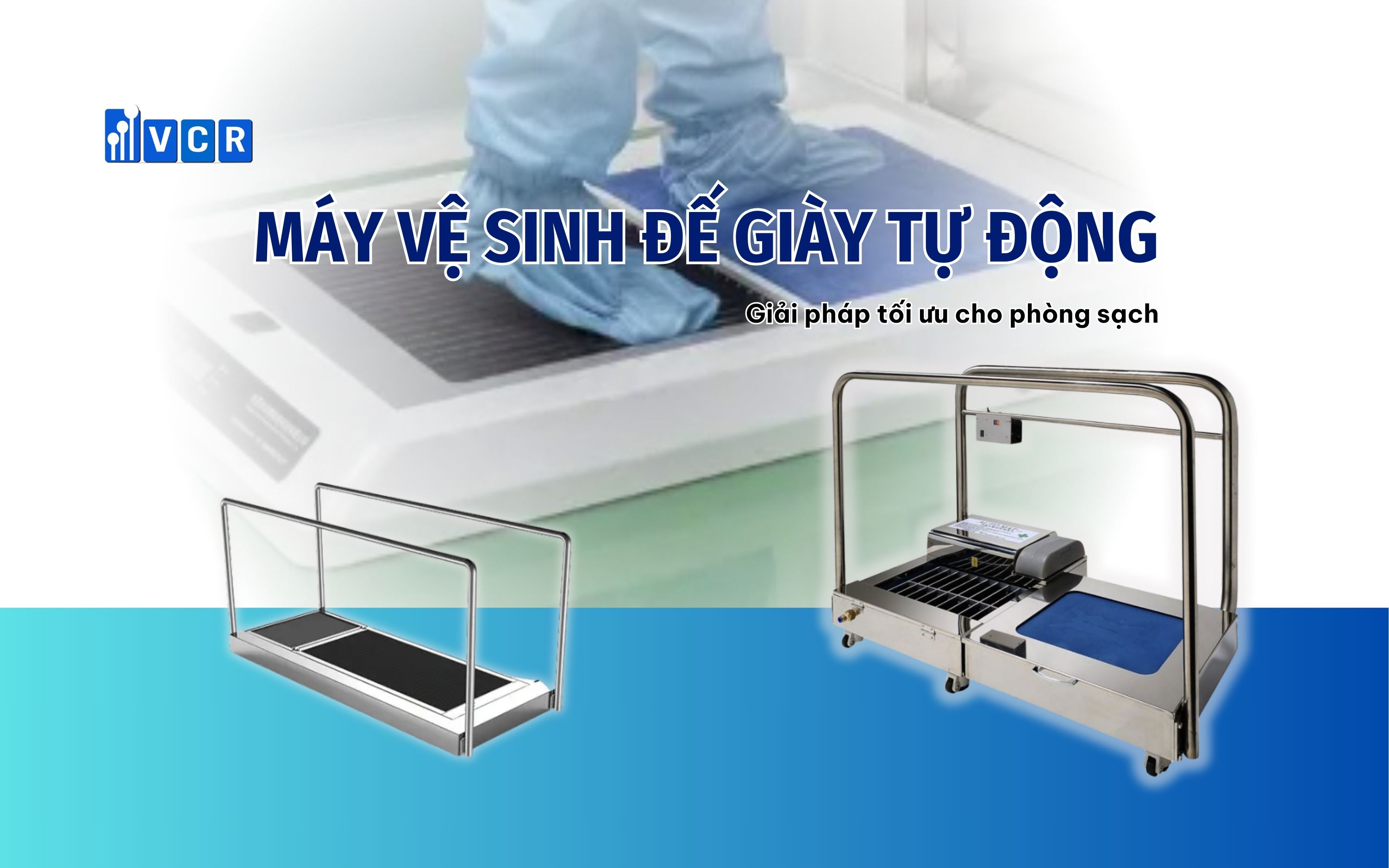 Giới thiệu máy vệ sinh đế giày tự động: Giải pháp tối ưu cho phòng sạch