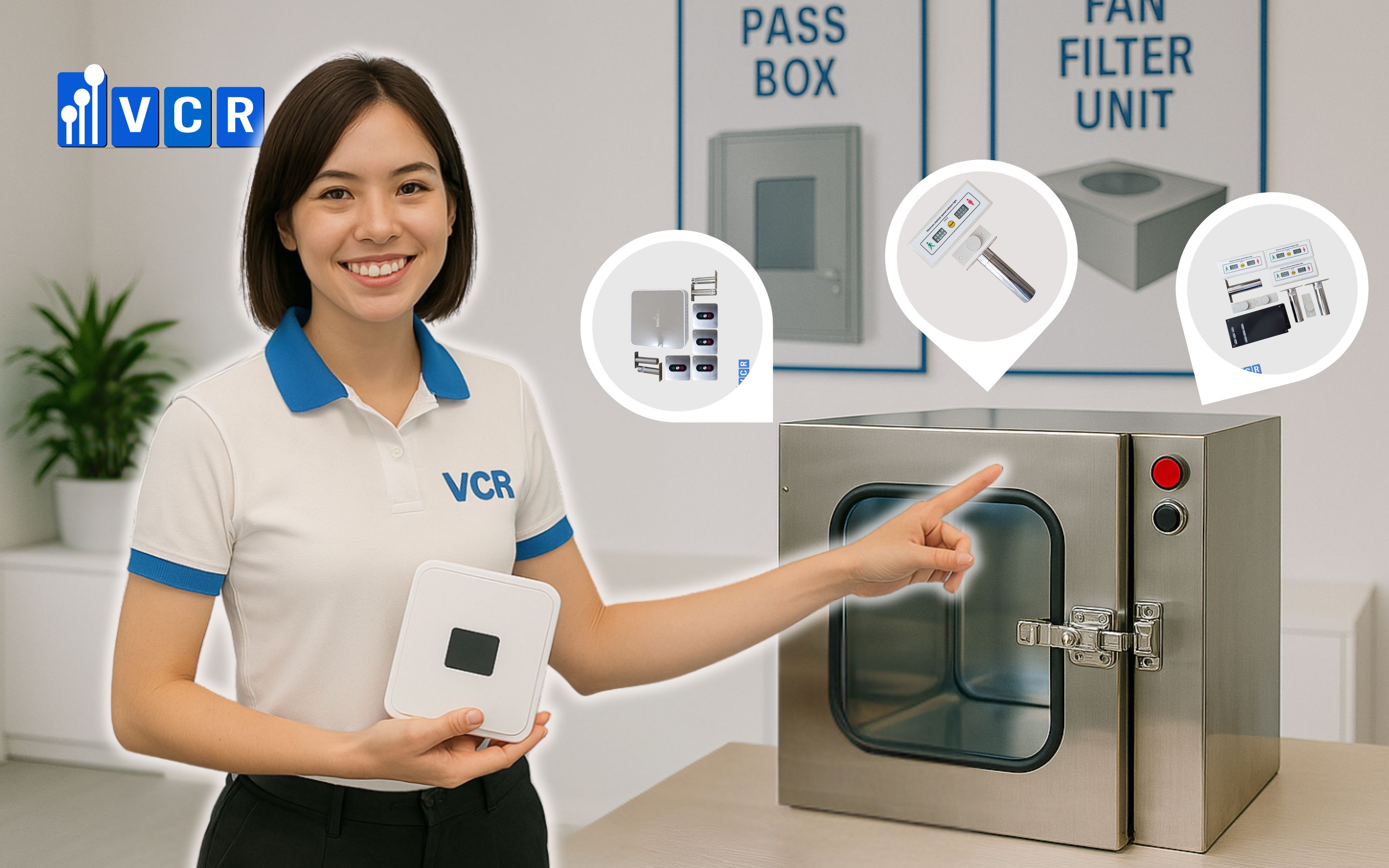 Các loại interlock phổ biến sử dụng cho Pass Box: cơ – điện tử – từ tính
