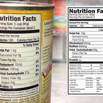 Nutrition Facts là gì? Những điều bạn cần biết về nhãn giá trị dinh dưỡng