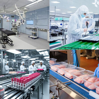 Ứng dụng phòng sạch trong dược, thực phẩm, mỹ phẩm và điện tử