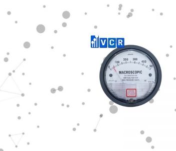 Differential pressure gauge for air filter