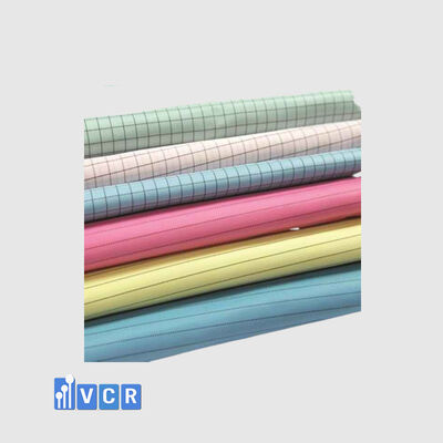 Anti-static clean room fabric