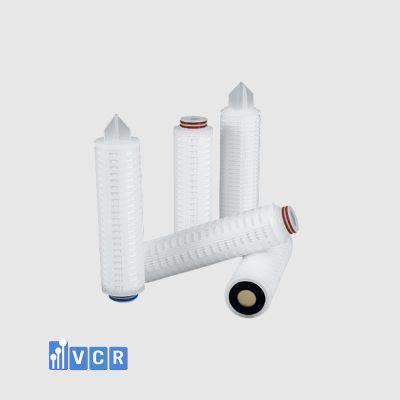 PES pleated paper filter cartridge