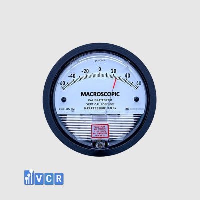Clean Room Differential Pressure Gauge -60 – 60 Pa