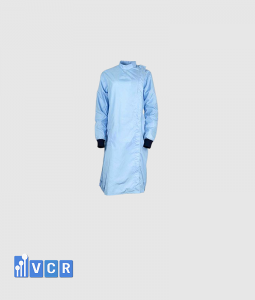 Áo khoác phòng sạch với dây buộc bên