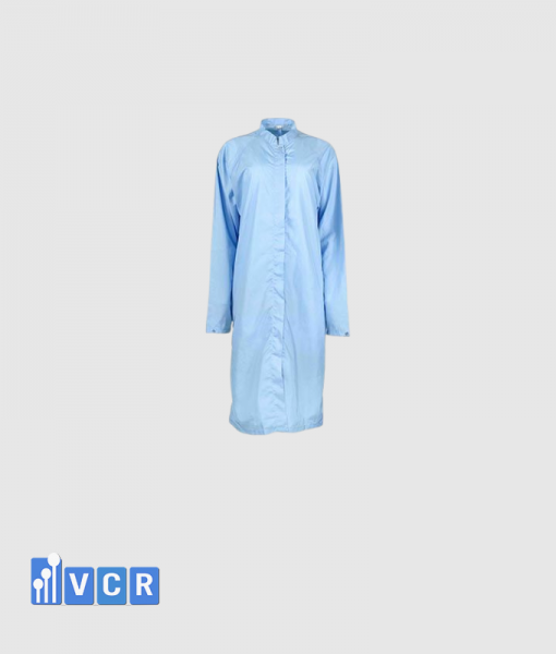 Áo khoác phòng sạch với dây buộc giữa