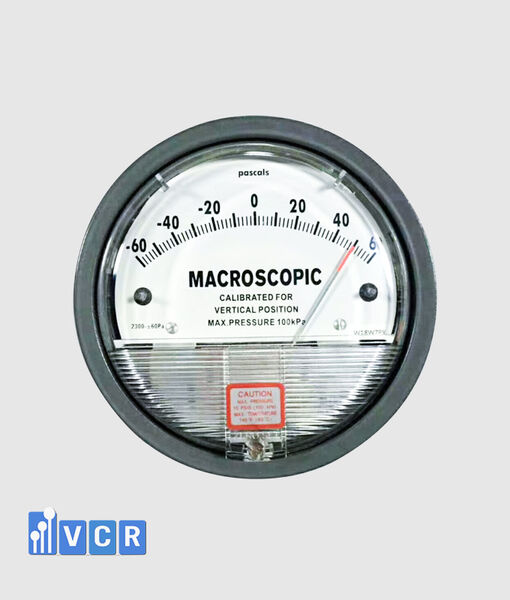 Đồng hồ đo chênh áp -60 - 60Pa