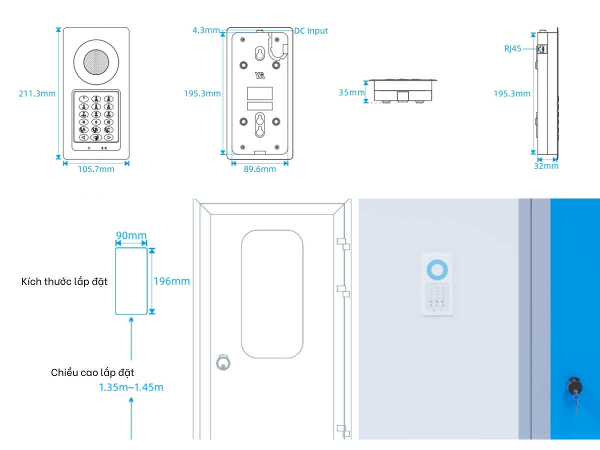 Điện thoại phòng sạch VCR YA - IP001