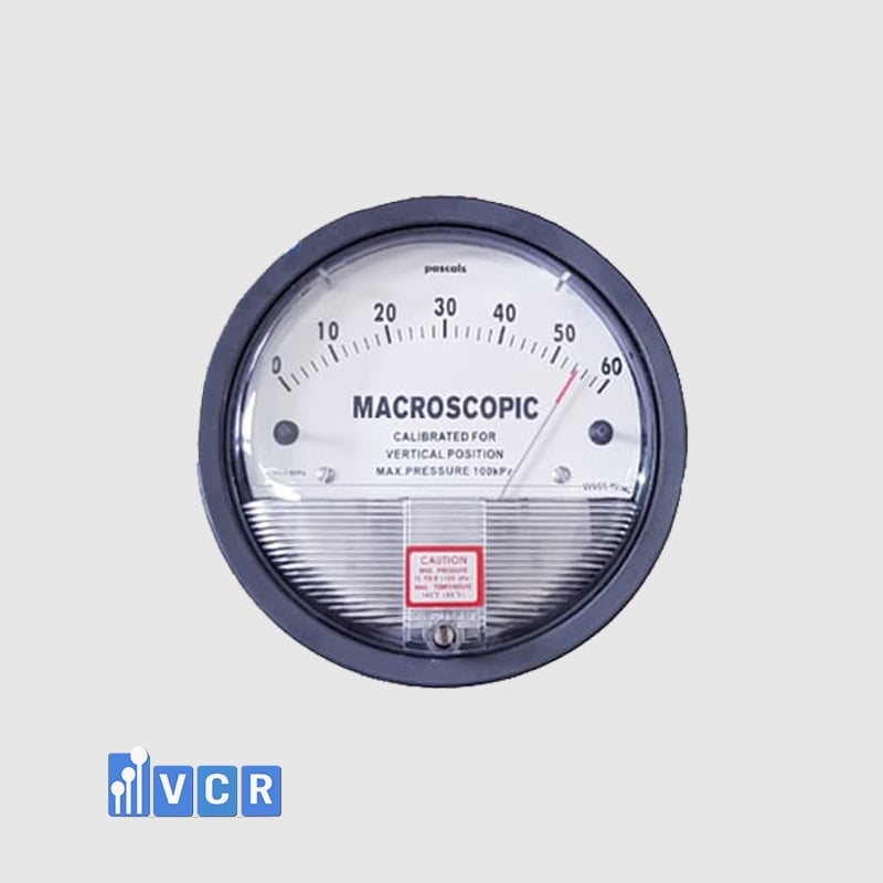 Hình ảnh đồng hồ Macroscopic 0-60 Pa