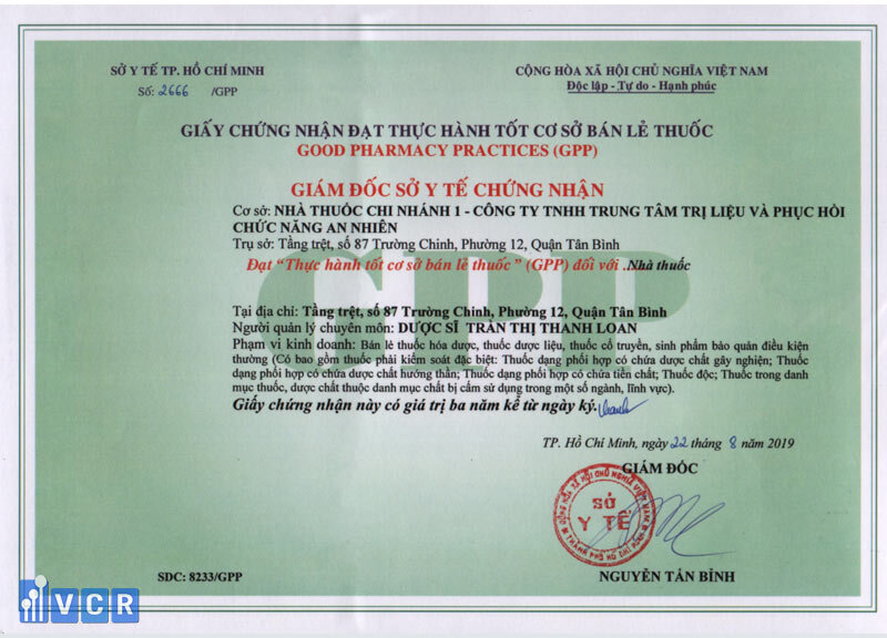 giấy chứng nhận gpp
