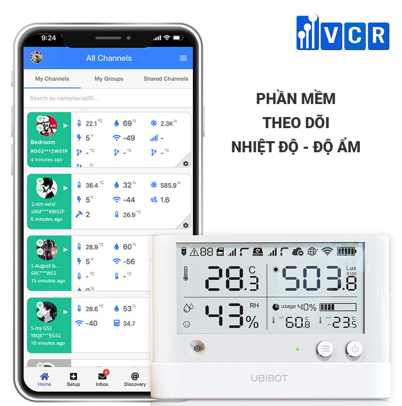 theo dõi nhiệt độ, độ ẩm nhà thuốc bằng phần phầm