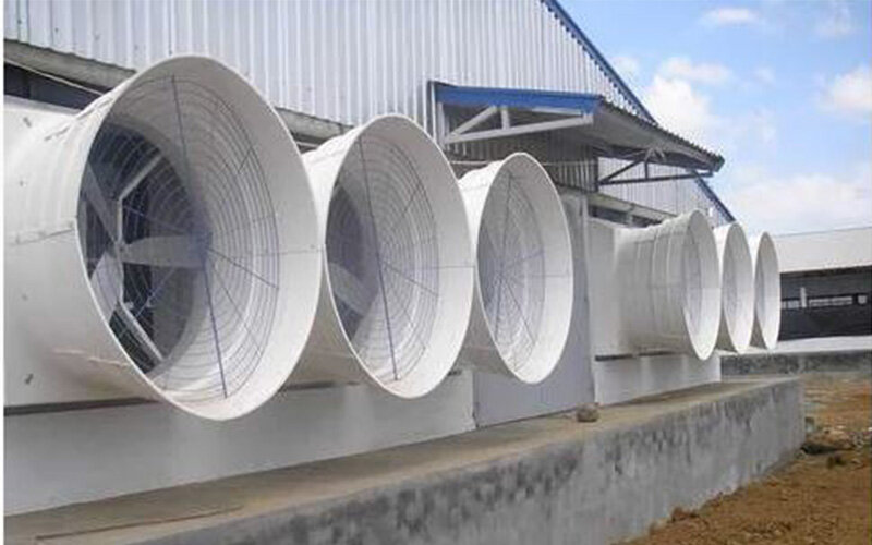 thông gió công nghiệp không dùng kênh dẫn gió