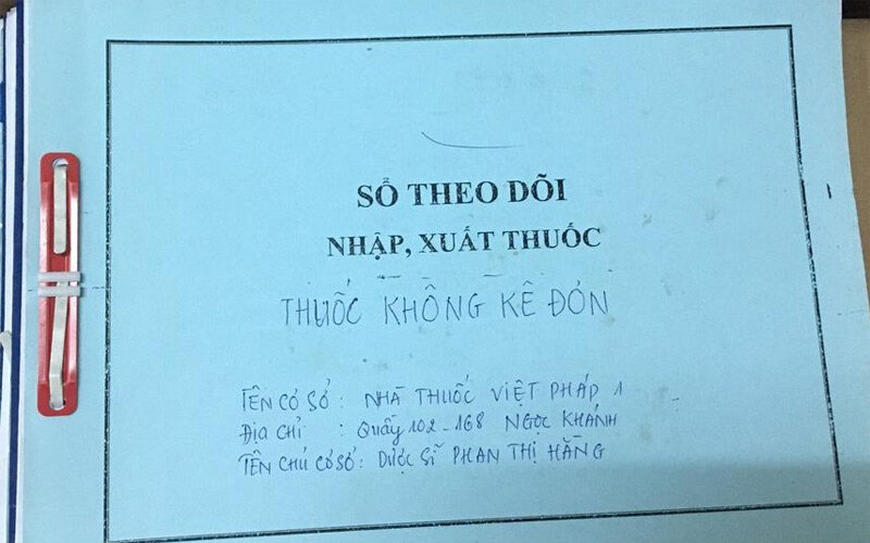 sổ sách nhà thuốc gpp