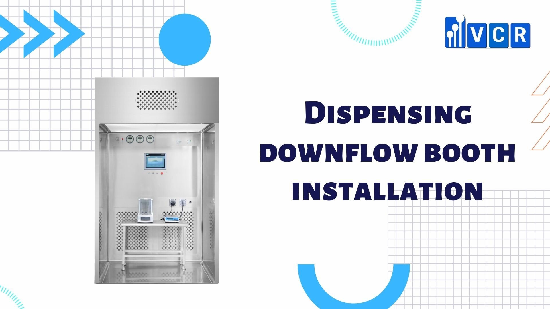 Dispensing downflow booth installation