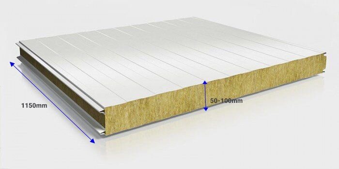 Kích thước của panel bông khoáng