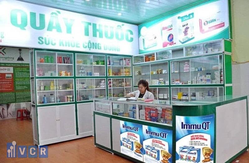 Biển hiệu nhà thuốc bằng hộp đèn