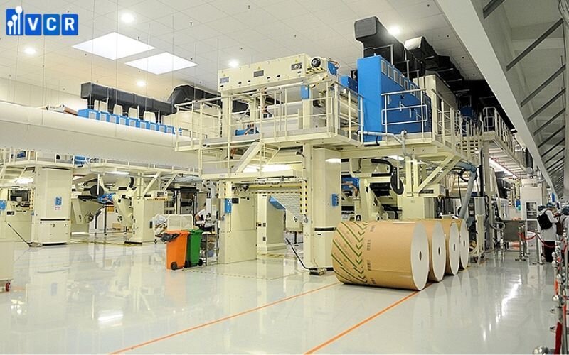 Quy trình hoạt động của dây chuyền sản xuất bao bì gồm 6 bước 