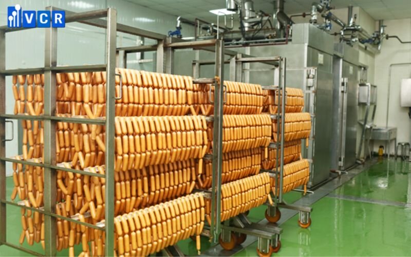 Thành phẩm xúc xích đạt yêu cầu