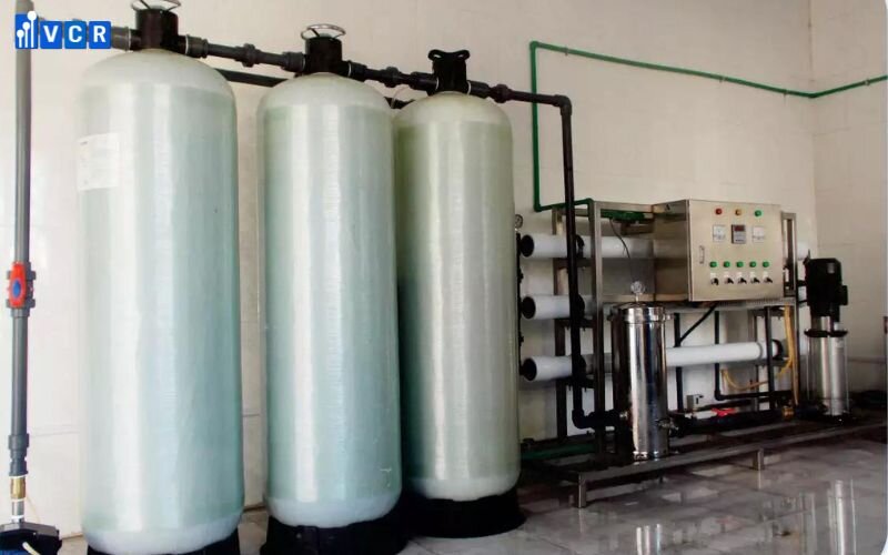 Dây chuyền lọc nước cột lọc composite van cơ